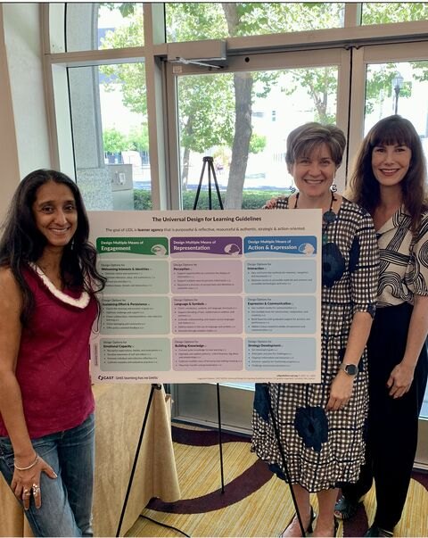 Beth Stark with Dr. Kavita Rao and Dr. Loui Lord Nelson.